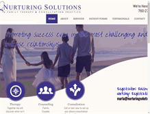 Tablet Screenshot of nurturingsolutions.com